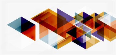 Geometrik soyut arkaplan, mozaik üçgen ve altıgen şekiller. İş veya teknoloji sunumu, İnternet posteri veya web broşürü kapağı, duvar kağıdı için modaya uygun soyut düzen şablonu