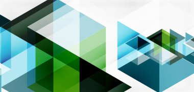 Geometrik soyut arkaplan, mozaik üçgen ve altıgen şekiller. İş veya teknoloji sunumu, İnternet posteri veya web broşürü kapağı, duvar kağıdı için modaya uygun soyut düzen şablonu
