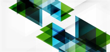 Geometrik soyut arkaplan, mozaik üçgen ve altıgen şekiller. İş veya teknoloji sunumu, İnternet posteri veya web broşürü kapağı, duvar kağıdı için modaya uygun soyut düzen şablonu