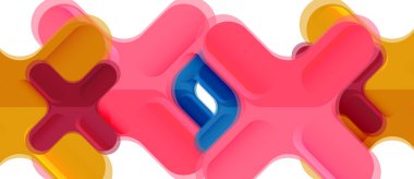 Parlak renkli plastik stil çapraz kompozisyonu, x şekli tasarımı, tekno geometrik modern soyut arkaplan. Moda soyut yerleşim şablonu