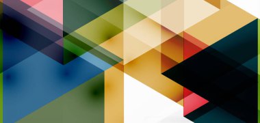 Geometrik soyut arkaplan, mozaik üçgen ve altıgen şekiller. İş veya teknoloji sunumu, İnternet posteri veya web broşürü kapağı, duvar kağıdı için modaya uygun soyut düzen şablonu
