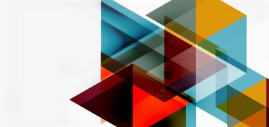 Geometrik soyut arkaplan, mozaik üçgen ve altıgen şekiller. İş veya teknoloji sunumu, İnternet posteri veya web broşürü kapağı, duvar kağıdı için modaya uygun soyut düzen şablonu