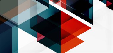 Geometrik soyut arkaplan, mozaik üçgen ve altıgen şekiller. İş veya teknoloji sunumu, İnternet posteri veya web broşürü kapağı, duvar kağıdı için modaya uygun soyut düzen şablonu