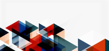 Geometrik soyut arkaplan, mozaik üçgen ve altıgen şekiller. İş veya teknoloji sunumu, İnternet posteri veya web broşürü kapağı, duvar kağıdı için modaya uygun soyut düzen şablonu