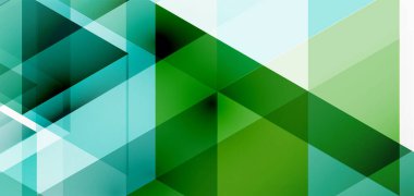 Geometrik soyut arkaplan, mozaik üçgen ve altıgen şekiller. İş veya teknoloji sunumu, İnternet posteri veya web broşürü kapağı, duvar kağıdı için modaya uygun soyut düzen şablonu