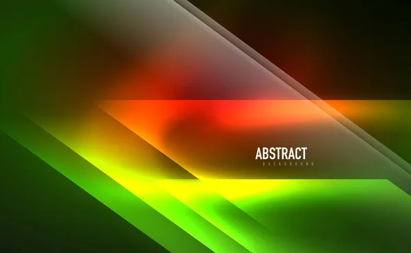 Dynamic neon shiny abstract background. Trendy abstract layout template for business or technology presentation, internet poster or web brochure cover, wallpaper — Stock Vector