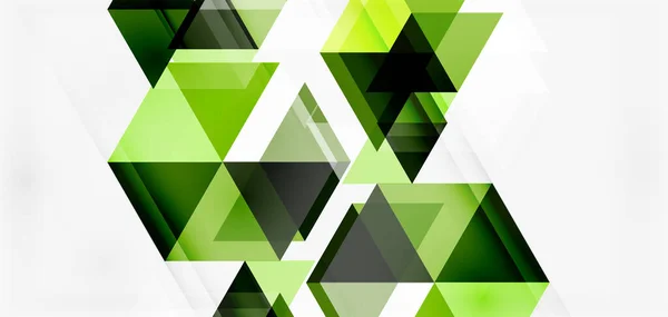 Fondo abstracto geométrico, formas de triángulo de mosaico y hexágono. Plantilla de diseño abstracto de moda para presentación de negocios o tecnología, póster de Internet o portada de folleto web, papel pintado — Vector de stock