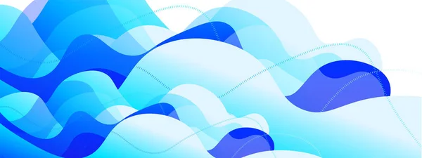 Градієнтний фон хвилі синього кольору рідини. Векторна ілюстрація Для шпалер, Банер, Тло, Картка, Книжкова ілюстрація, цільова сторінка — стоковий вектор