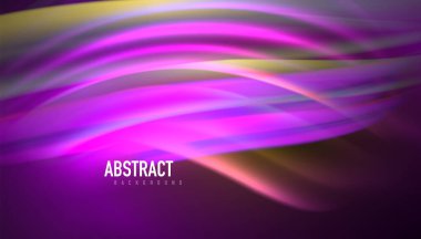 Akışkan dalga çizgileri arka plan. İş veya teknoloji sunumu, İnternet posteri veya web broşürü kapağı, duvar kağıdı için modaya uygun soyut düzen şablonu