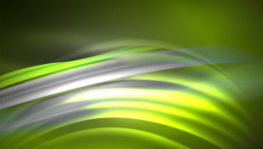 Yaratıcı sıvı dalga çizgileri soyut arkaplan. İş veya teknoloji sunumu, İnternet posteri veya web broşürü kapağı, duvar kağıdı için modaya uygun soyut düzen şablonu