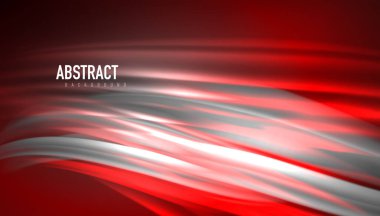 Yaratıcı sıvı dalga çizgileri soyut arkaplan. İş veya teknoloji sunumu, İnternet posteri veya web broşürü kapağı, duvar kağıdı için modaya uygun soyut düzen şablonu