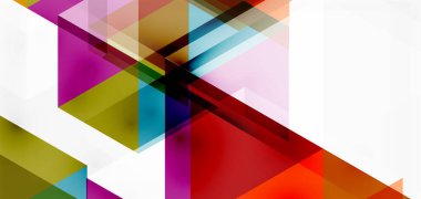 Geometrik soyut arkaplan, mozaik üçgen ve altıgen şekiller. İş veya teknoloji sunumu, İnternet posteri veya web broşürü kapağı, duvar kağıdı için modaya uygun soyut düzen şablonu