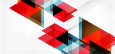 Geometrik soyut arkaplan, mozaik üçgen ve altıgen şekiller. İş veya teknoloji sunumu, İnternet posteri veya web broşürü kapağı, duvar kağıdı için modaya uygun soyut düzen şablonu