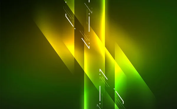 Dynamiczny neon błyszczący abstrakcyjne tło. Modny abstrakcyjny szablon do prezentacji biznesowej lub technologicznej, plakat internetowy lub okładka broszury internetowej, tapeta — Wektor stockowy