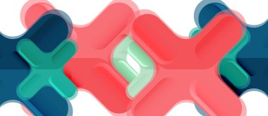 Parlak renkli plastik stil çapraz kompozisyonu, x şekli tasarımı, tekno geometrik modern soyut arkaplan. Moda soyut yerleşim şablonu