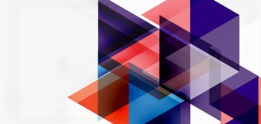 Geometrik soyut arkaplan, mozaik üçgen ve altıgen şekiller. İş veya teknoloji sunumu, İnternet posteri veya web broşürü kapağı, duvar kağıdı için modaya uygun soyut düzen şablonu