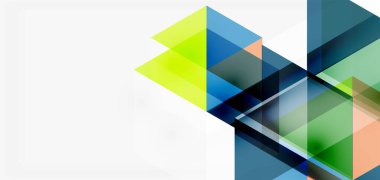 Geometrik soyut arkaplan, mozaik üçgen ve altıgen şekiller. İş veya teknoloji sunumu, İnternet posteri veya web broşürü kapağı, duvar kağıdı için modaya uygun soyut düzen şablonu