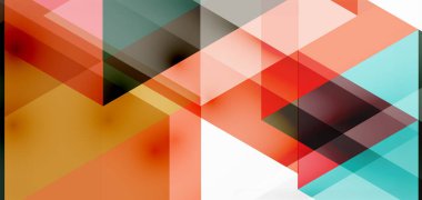 Geometrik soyut arkaplan, mozaik üçgen ve altıgen şekiller. İş veya teknoloji sunumu, İnternet posteri veya web broşürü kapağı, duvar kağıdı için modaya uygun soyut düzen şablonu