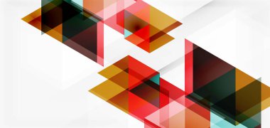 Geometrik soyut arkaplan, mozaik üçgen ve altıgen şekiller. İş veya teknoloji sunumu, İnternet posteri veya web broşürü kapağı, duvar kağıdı için modaya uygun soyut düzen şablonu