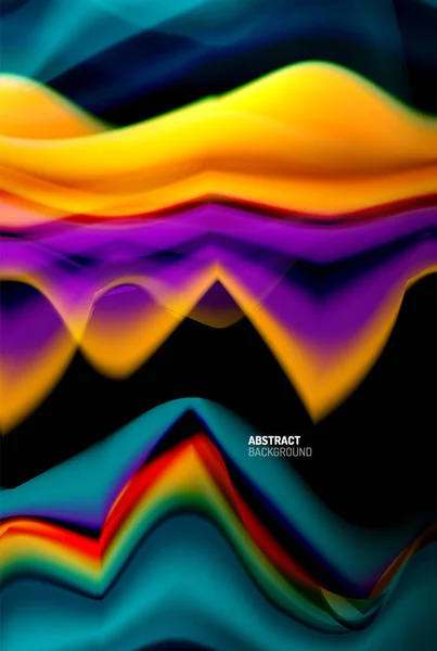 ( 영어 ) Liquid gradients abstract background, color wave patterster design for Wallpaper, Banner, Background, Card, Book Illustration, landing page — 스톡 벡터