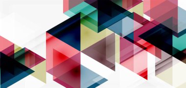 Geometrik soyut arkaplan, mozaik üçgen ve altıgen şekiller. İş veya teknoloji sunumu, İnternet posteri veya web broşürü kapağı, duvar kağıdı için modaya uygun soyut düzen şablonu