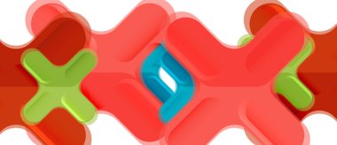 Parlak renkli plastik stil çapraz kompozisyonu, x şekli tasarımı, tekno geometrik modern soyut arkaplan. Moda soyut yerleşim şablonu