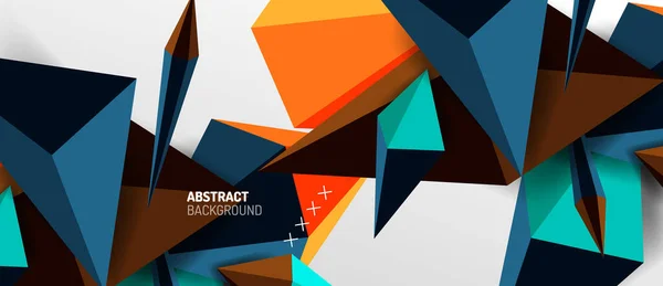 Trendy simple triangle abstract background, dynamic motion concept. Vector Illustration For Wallpaper, Banner, Background, Card, Book Illustration, landing page — Stock Vector