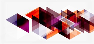 Geometrik soyut arkaplan, mozaik üçgen ve altıgen şekiller. İş veya teknoloji sunumu, İnternet posteri veya web broşürü kapağı, duvar kağıdı için modaya uygun soyut düzen şablonu