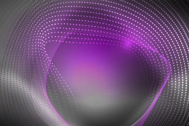 Soyut parçacıklar, dalga arkaplanı, neon hareket tekno tasarımı