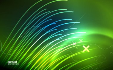 Soyut arkaplan - Duvar Kağıdı, Banner, Arkaplan, Kart, Kitap İllüstrasyonu, İniş Sayfası için mavi neon çizgi tasarımı