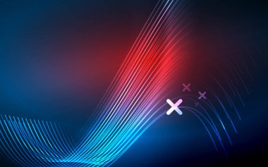 Soyut arkaplan - Duvar Kağıdı, Banner, Arkaplan, Kart, Kitap İllüstrasyonu, İniş Sayfası için mavi neon çizgi tasarımı