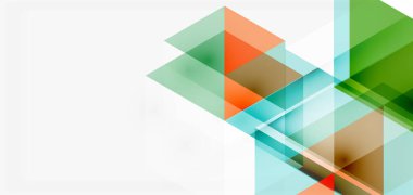 Geometrik soyut arkaplan, mozaik üçgen ve altıgen şekiller. İş veya teknoloji sunumu, İnternet posteri veya web broşürü kapağı, duvar kağıdı için modaya uygun soyut düzen şablonu