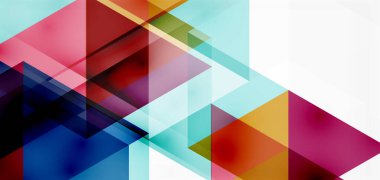 Geometrik soyut arkaplan, mozaik üçgen ve altıgen şekiller. İş veya teknoloji sunumu, İnternet posteri veya web broşürü kapağı, duvar kağıdı için modaya uygun soyut düzen şablonu