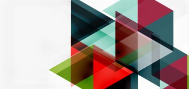 Geometrik soyut arkaplan, mozaik üçgen ve altıgen şekiller. İş veya teknoloji sunumu, İnternet posteri veya web broşürü kapağı, duvar kağıdı için modaya uygun soyut düzen şablonu