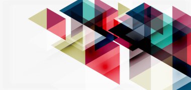 Geometrik soyut arkaplan, mozaik üçgen ve altıgen şekiller. İş veya teknoloji sunumu, İnternet posteri veya web broşürü kapağı, duvar kağıdı için modaya uygun soyut düzen şablonu