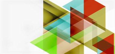 Geometrik soyut arkaplan, mozaik üçgen ve altıgen şekiller. İş veya teknoloji sunumu, İnternet posteri veya web broşürü kapağı, duvar kağıdı için modaya uygun soyut düzen şablonu