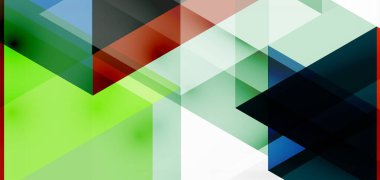 Geometrik soyut arkaplan, mozaik üçgen ve altıgen şekiller. İş veya teknoloji sunumu, İnternet posteri veya web broşürü kapağı, duvar kağıdı için modaya uygun soyut düzen şablonu