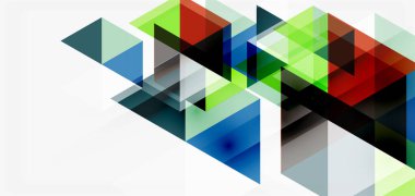Geometrik soyut arkaplan, mozaik üçgen ve altıgen şekiller. İş veya teknoloji sunumu, İnternet posteri veya web broşürü kapağı, duvar kağıdı için modaya uygun soyut düzen şablonu