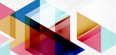 Geometrik soyut arkaplan, mozaik üçgen ve altıgen şekiller. İş veya teknoloji sunumu, İnternet posteri veya web broşürü kapağı, duvar kağıdı için modaya uygun soyut düzen şablonu