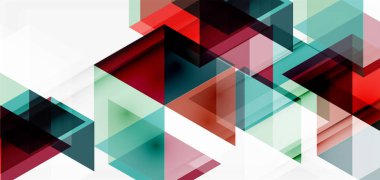 Geometrik soyut arkaplan, mozaik üçgen ve altıgen şekiller. İş veya teknoloji sunumu, İnternet posteri veya web broşürü kapağı, duvar kağıdı için modaya uygun soyut düzen şablonu