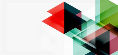 Geometrik soyut arkaplan, mozaik üçgen ve altıgen şekiller. İş veya teknoloji sunumu, İnternet posteri veya web broşürü kapağı, duvar kağıdı için modaya uygun soyut düzen şablonu