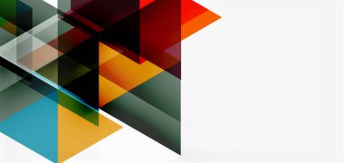 Geometrik soyut arkaplan, mozaik üçgen ve altıgen şekiller. İş veya teknoloji sunumu, İnternet posteri veya web broşürü kapağı, duvar kağıdı için modaya uygun soyut düzen şablonu