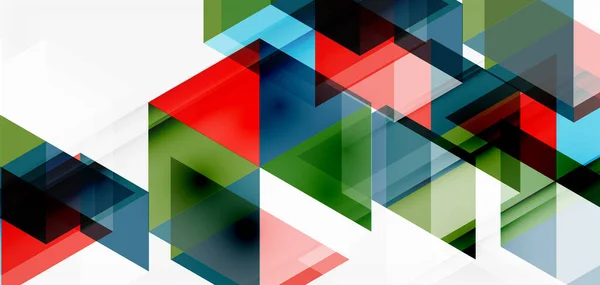 几何抽象背景，马赛克三角形和六边形。商务或技术展示、互联网海报或网络小册子封面、壁纸等流行的抽象布局模板 — 图库矢量图片