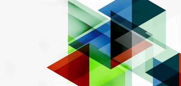 Geometrisk abstrakt baggrund, mosaik trekant og sekskant figurer. Trendy abstrakt layout skabelon til business eller teknologi præsentation, internet plakat eller web brochure dækning, tapet – Stock-vektor