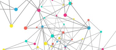 Hat noktaları bağlantıları, üçgen teknoloji tasarımı. Soyut geometrik arkaplan