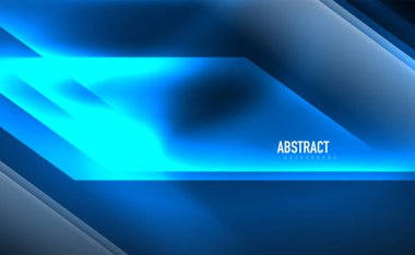 Dinamik neon parlak, soyut bir arkaplan. İş veya teknoloji sunumu, İnternet posteri veya web broşürü kapağı, duvar kağıdı için modaya uygun soyut düzen şablonu