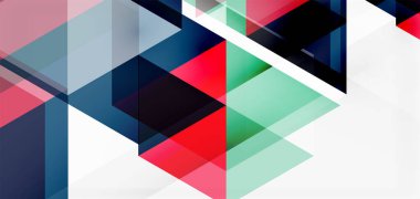 Geometrik soyut arkaplan, mozaik üçgen ve altıgen şekiller. İş veya teknoloji sunumu, İnternet posteri veya web broşürü kapağı, duvar kağıdı için modaya uygun soyut düzen şablonu