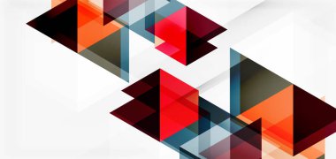 Geometrik soyut arkaplan, mozaik üçgen ve altıgen şekiller. İş veya teknoloji sunumu, İnternet posteri veya web broşürü kapağı, duvar kağıdı için modaya uygun soyut düzen şablonu