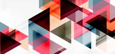 Geometrik soyut arkaplan, mozaik üçgen ve altıgen şekiller. İş veya teknoloji sunumu, İnternet posteri veya web broşürü kapağı, duvar kağıdı için modaya uygun soyut düzen şablonu
