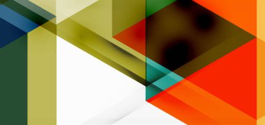 Geometrik soyut arkaplan, mozaik üçgen ve altıgen şekiller. İş veya teknoloji sunumu, İnternet posteri veya web broşürü kapağı, duvar kağıdı için modaya uygun soyut düzen şablonu
